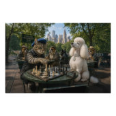 Schaakmat in Central Park No 1 Foto Afdruk (Voorkant)