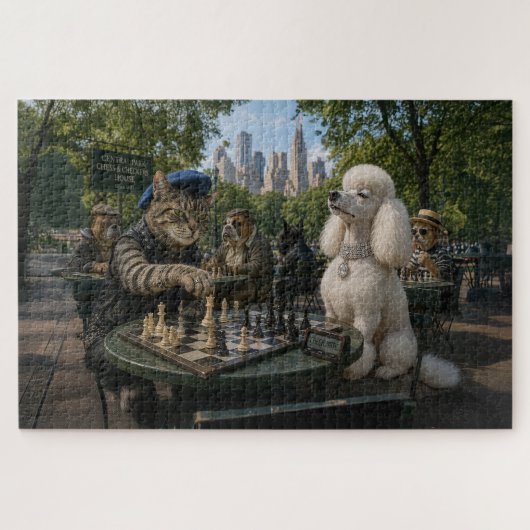 Schaakmat in Central Park No 1 Legpuzzel (Horizontaal)