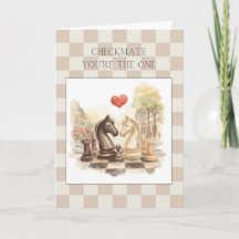 Schaakmat Jij bent de ware Romantische Schaak Lief