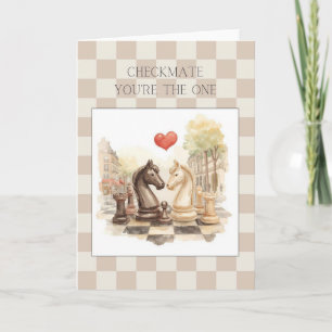 Schaakmat Jij bent de ware Romantische Schaak Lief Kaart