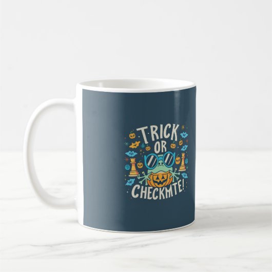 Schaakmat of checkmate koffiemok (Links)