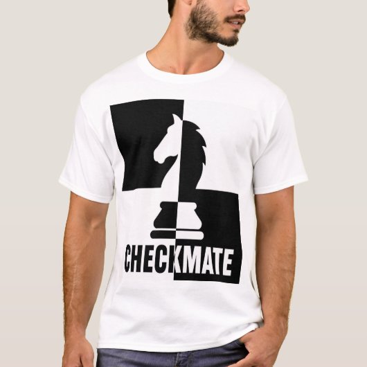 Schaakmat Schaak Paard T-shirt (Voorkant)