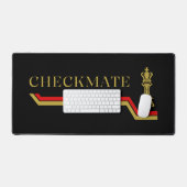 Schaakmat Schaakspeler Quote rood goud Bureaumat (Keyboard & Muis)