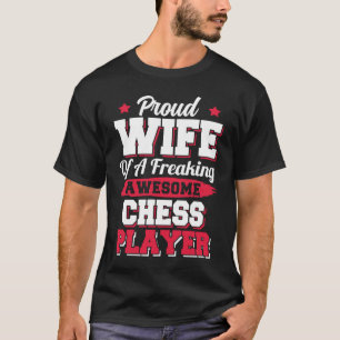 Schaakmat Schaakstuk Gambiet Schaker Echtgenote T-shirt