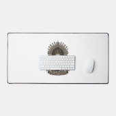 Schaakmat Schedel Koning Vintage Schaken Bureaumat (Keyboard & Muis)