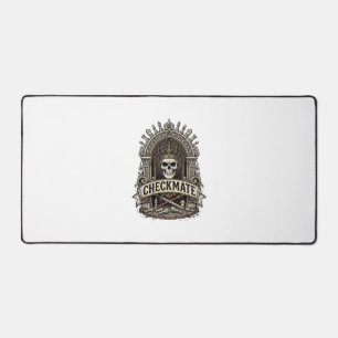 Schaakmat Schedel Koning Vintage Schaken Bureaumat