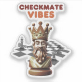 Schaakmat Vibes Sticker (Voorkant)