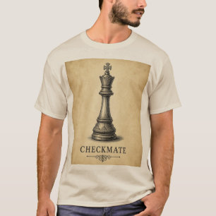 Schaakmat Vintage Schaakkoning T-shirt