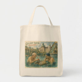 Schaakmatch Gellert Baths Boedapest Hongarije Tote Bag
