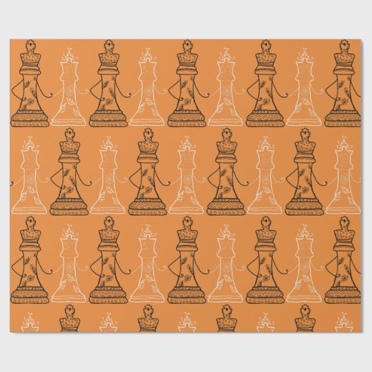 Schaakmaten inpakpapier (Vlak)