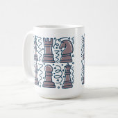Schaakmok Koffiemok (Voorkant links)