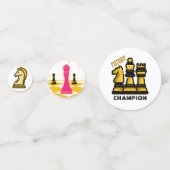 Schaakmuntjes Tafelconfetti Confetti (Voorkanten)