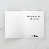 Schaakontwerp verjaardagskaart kaart (Binnen)