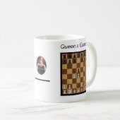 Schaakopening koffiemok - Het damegambiet (Voorkant rechts)