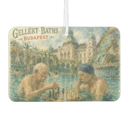 Schaakpartij Gellert Baths Boedapest Hongarije Luchtverfrisser