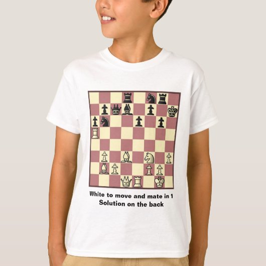 Schaakpartner in 1 puzzel #4 t-shirt (Voorkant)