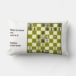 Schaakpartner in 2 puzzel #2 kussen