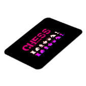 schaakpatroon kussen magneet (Linkerzijde)