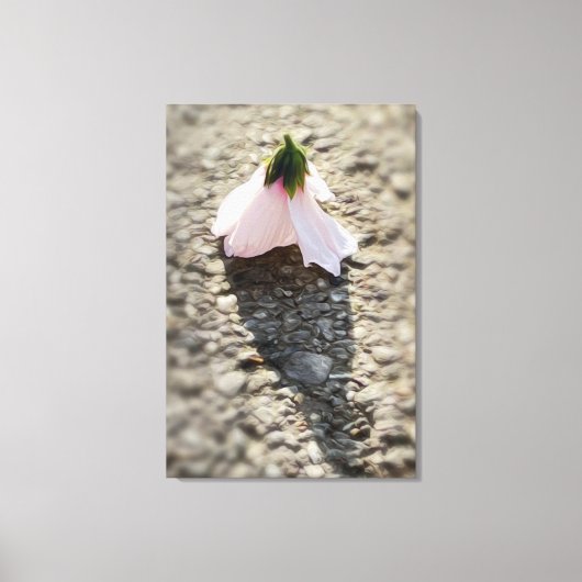 Schaakpion bloem canvas afdruk (Voorkant)