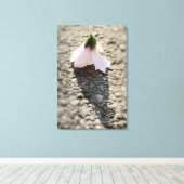 Schaakpion bloem canvas afdruk (Insitu (Houten vloer))
