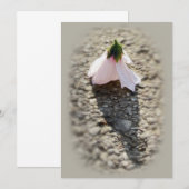 Schaakpion bloem kaart (Voorkant / Achterkant)