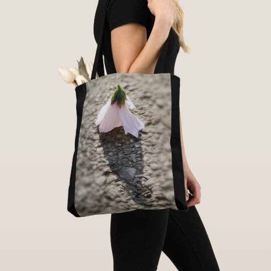 Schaakpion bloem tote bag (Dichtbij)