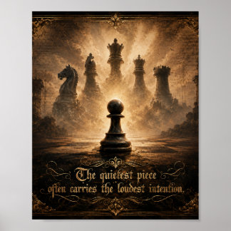 schaakpion poster
