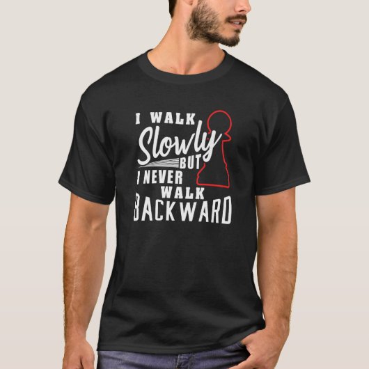 Schaakpion voor een schaker t-shirt (Voorkant)