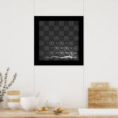 Schaakpuntenritten (White King) Poster (Keuken)