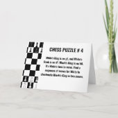 Schaakpuzzel Wenskaarten - Game of Strategy Kaart (Voorkant)