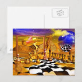 Schaakserie, Schaakschilderijen, Schaakkunst Briefkaart (Voorkant / Achterkant)