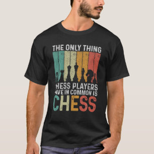 Schaakset art Chess voor mannen Kaas voor mannen T-shirt