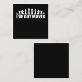 Schaakset artikelen als ik een ventilator heb die  vierkante visitekaartje (Voorkant / Achterkant)