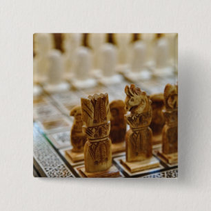 Schaakset te koop, Khan el Khalili Bazaar, Vierkante Button 5,1 Cm