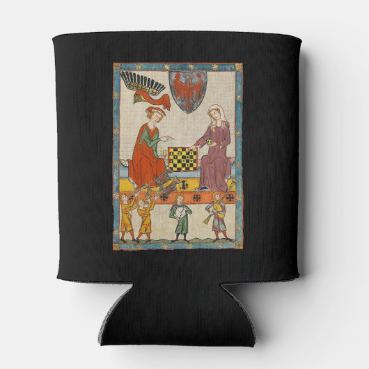 Schaakspel 14e Eeuw Codex Manesse Blikjeskoeler (Achterkant)