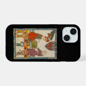 Schaakspel 14e eeuw Codex Manesse iPhone 15 Case (Achterkant horizontaal)