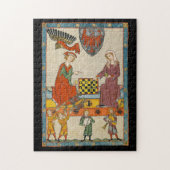 Schaakspel 14e eeuw Codex Manesse Legpuzzel (Verticaal)