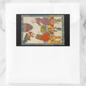 Schaakspel 14e Eeuw Codex Manesse Rechthoekige Sticker (Tas)