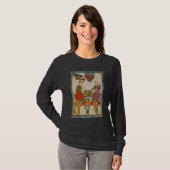 Schaakspel 14e eeuw Codex Manesse T-shirt (Voorkant volledig)