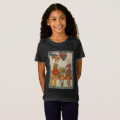 Schaakspel 14e eeuw Codex Manesse T-shirt (Voorkant volledig)