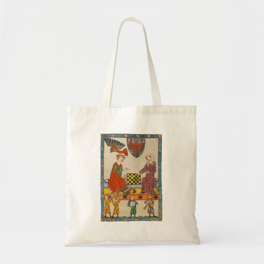 Schaakspel 14e eeuw Codex Manesse Tote Bag (Voorkant)