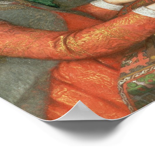 Schaakspel, 1555 poster (Hoek)