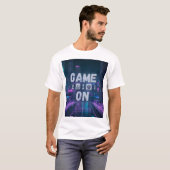Schaakspel aan t-shirt (Voorkant volledig)
