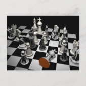 schaakspel briefkaart (Voorkant)