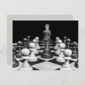 schaakspel briefkaart (Voorkant / Achterkant)