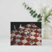 schaakspel briefkaart (Staand voorkant)