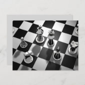 schaakspel briefkaart (Voorkant / Achterkant)