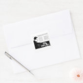 schaakspel Capablanca Master Krant Vierkante Sticker (Envelop)