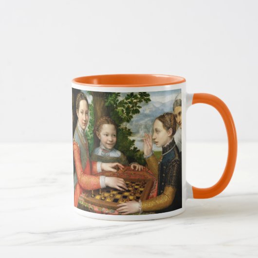 Schaakspel door Sofonisba Anguissola - Circa 1555 Mok (Rechts)