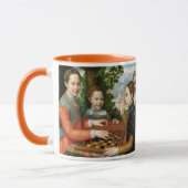 Schaakspel door Sofonisba Anguissola - Circa 1555 Mok (Links)